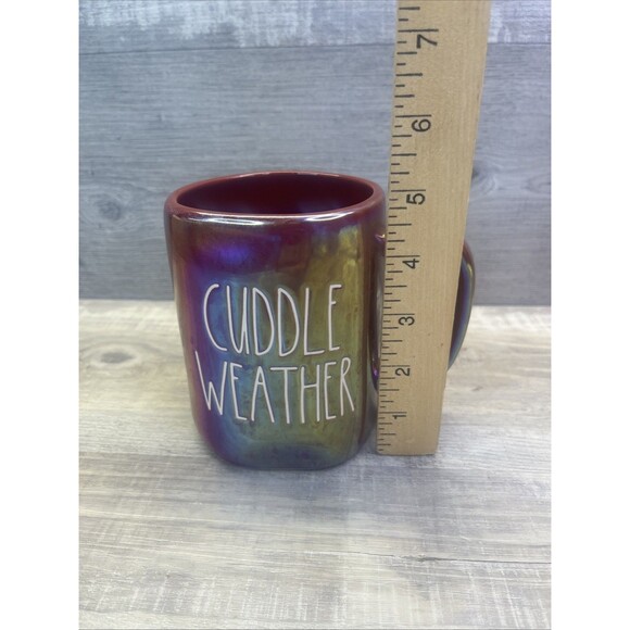Rae Dunn By Magenta Iridescent Purple Cuddle Weather Coffee Mug - Picture 5 of 6